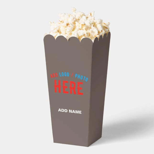 CAJA PARA REGALOS CAFÉ DE PERSONALIZABLE MODERNO ELEGANTE MARCA POPC (apareció)