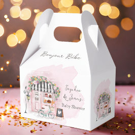 Caja Para Regalos Café francés Bonjour Bebe Paris Tea Baby Shower