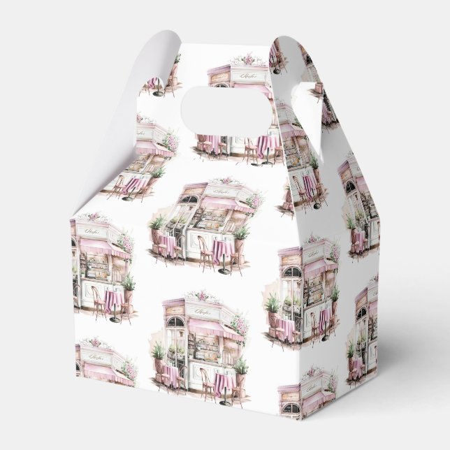 Caja Para Regalos Café francés estético, vintage, (Front Side)