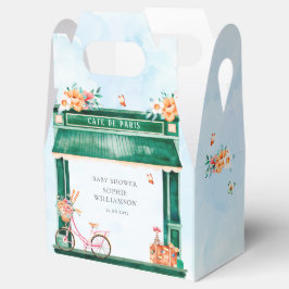 Caja Para Regalos Café Paris Boulangerie Watercolor Favor Box