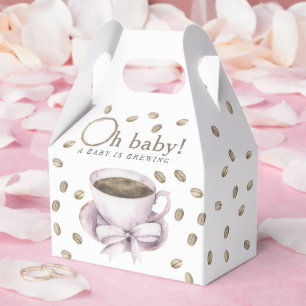 Caja Para Regalos Cafetería y un arco Ducha bebé