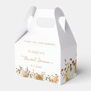 Caja Para Regalos Caída Calabaza Floral Ducha de novia