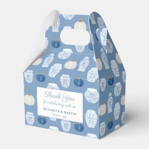 Caja Para Regalos Caída Chinoiserie Calabazas azules ducha de matrim