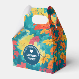 Caja Para Regalos Caída de otoño acuarela floral ducha de bebé, cump