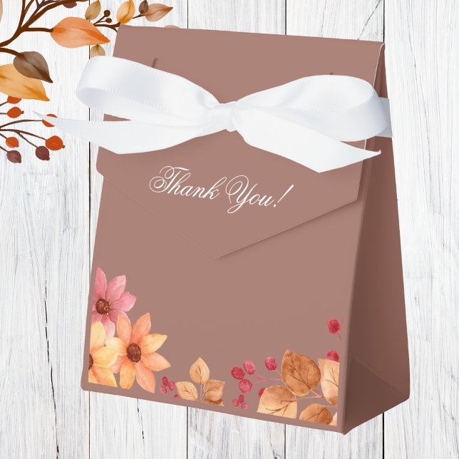 Caja Para Regalos Caída Floral Otoño Bridal Shower (Subido por el creador)