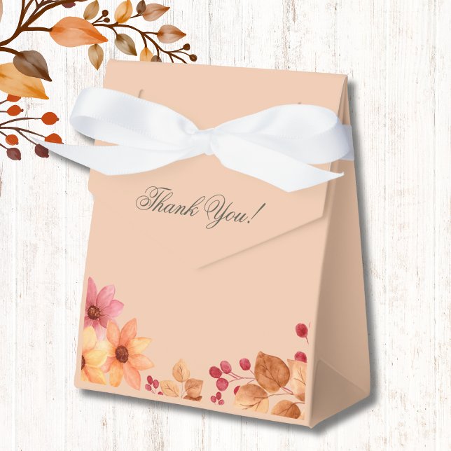 Caja Para Regalos Caída Rústica Floral Otoño Bridal Shower (Subido por el creador)