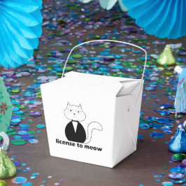 Caja Para Regalos Caixa de presente - Cat, License to Meow