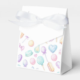 Caja Para Regalos "Caja de Favor con Globo y Corazón de Pastel Blanc