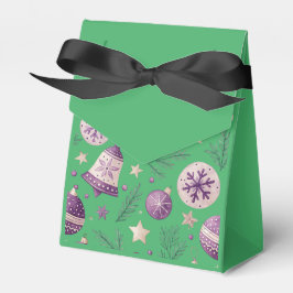 Caja Para Regalos "Caja de Favor de Ornamento y Campana de Navidad V