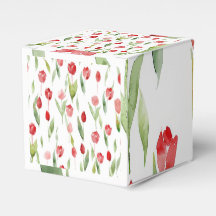 "Caja de regalo cubo de flor de lila"