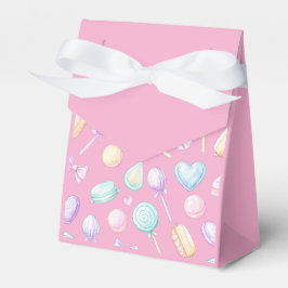 Caja Para Regalos "Caja de Regalo de Corazón y Globo Pastel Rosa"