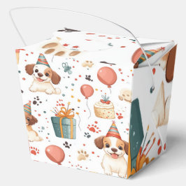 Caja Para Regalos "Caja de regalo de Fiesta de cachorros"