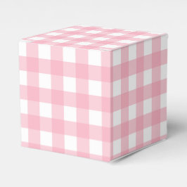 Caja Para Regalos Caja de regalos de fiesta de cuadros rosa gingham