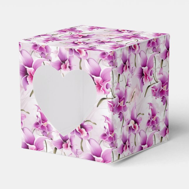 Caja Para Regalos Caja de regalos de fiesta de orquídeas (Anverso)