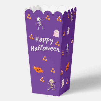 Caja Para Regalos Caja de regalos de palomitas de Halloween morada