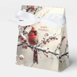 Caja Para Regalos Caja de regalos del Cardenal Rojo navidades