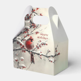 Caja Para Regalos Caja de regalos del Cardenal Rojo navidades