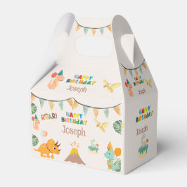 Caja Para Regalos Cajeta de cumpleaños de Dinosaur - Nombre personal