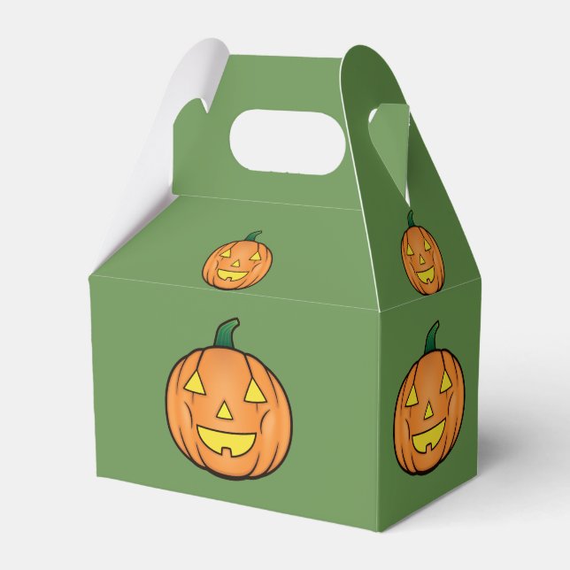 Caja Para Regalos Calabaza de Halloween (Front Side)