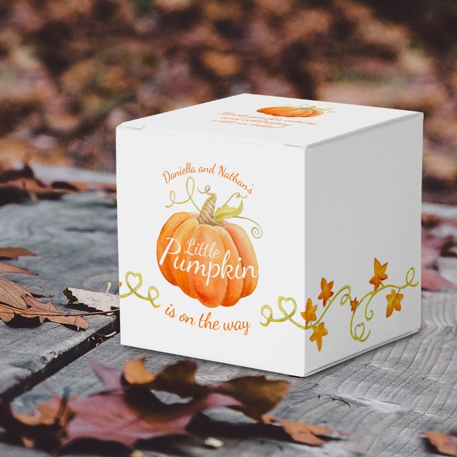 Caja Para Regalos Calabaza en el camino de la ducha de bebé (Subido por el creador)