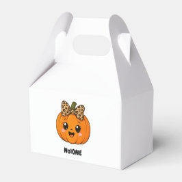 Caja Para Regalos Calabaza Pequeña Naranja Adorable Halloween Person
