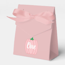 Caja Para Regalos Calabaza Rosada Primer Cumpleaños