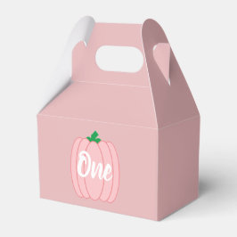 Caja Para Regalos Calabaza Rosada Primer Cumpleaños