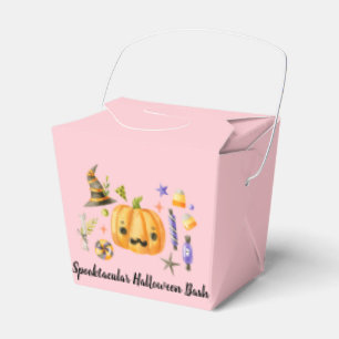 Caja Para Regalos Calabaza Spooktacular Halloween Bash Fiesta Rosa