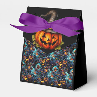 Caja Para Regalos Calabazas de Halloween