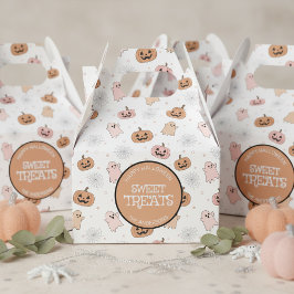 Caja Para Regalos Calabazas de Halloween pasadas Fantasmas Patrón ID