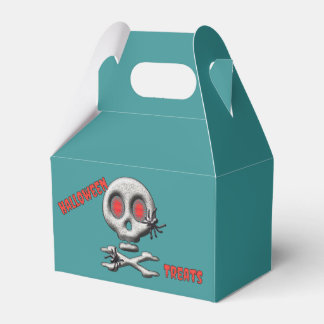Caja Para Regalos Calavera espeluznante clásica de Halloween Arañas