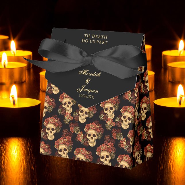 Caja Para Regalos Calavera gótica hasta la muerte nos da parte Boda  (Subido por el creador)