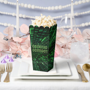 Caja Para Regalos Cálculo verde vibrante del código binario 69 de Sl