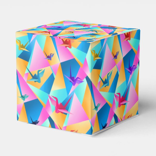 Caja Para Regalos Calidoscopio de Origami (Reverso Costado)