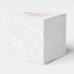 Caja Para Regalos Caligrafía formal de Cranberry Gracias Boda