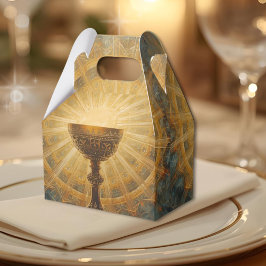 Caja Para Regalos Cáliz Dorado Inspirado en Italia que Brilla