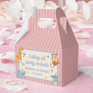Caja Para Regalos Calling All Party Animals Safari Birthday Party