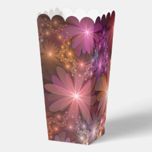 Caja Para Regalos Cama de flores colorido arte abstracto fractal bri