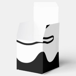 Caja Para Regalos Cámara de compensación: Resumen negro, blanco y ro