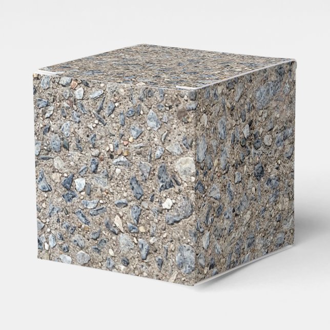 Caja Para Regalos Caminata lateral agregada de cemento de cemento az (Costado Anverso)
