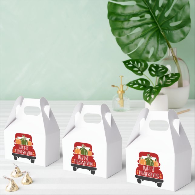 Caja Para Regalos Camión de Acción de Gracias (Múltiple)