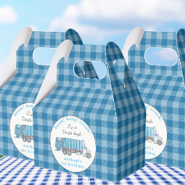 Caja Para Regalos Camión de Basura Azul para Recoger la Basura Cumpl