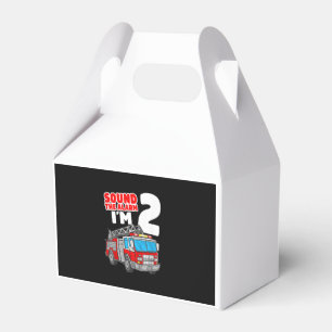 Caja Para Regalos Camión de bomberos de 2 años de edad