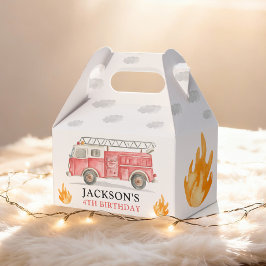 Caja Para Regalos Camión de Bomberos Llamando a Todos los Bomberos C