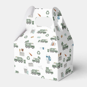 Caja Para Regalos Camión de reciclaje verde lindo Vehículos para niñ