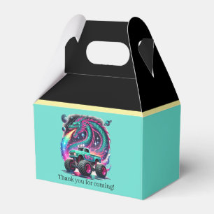 Caja Para Regalos Camión monstruo Fiesta de cumpleaños para los niño
