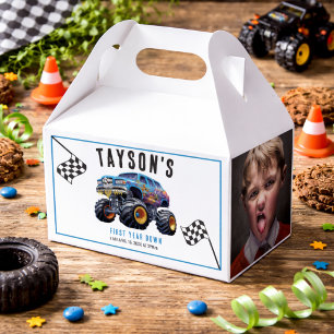 Caja Para Regalos Camión Monstruo Vroom Zoom Boom   Fiesta de Cumple