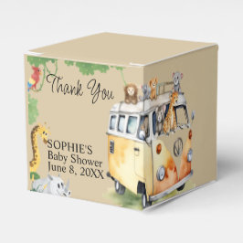 Caja Para Regalos Camión salvaje Safari Camper Van Baby Shower