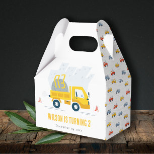Caja Para Regalos Camión volcado Vehículo de construcción Niños Cump