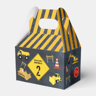 Caja Para Regalos Camiones de construcción Maquinaria pesada Niño 